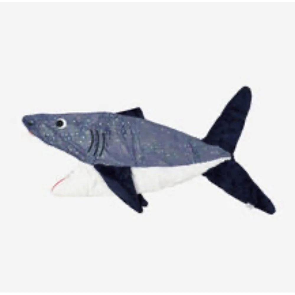 NWT Tommy Bahama Shark Faux Fur Snuggle Tail Blanket
